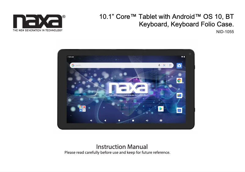 Image de la première page du manuel de l'appareil NID-1055