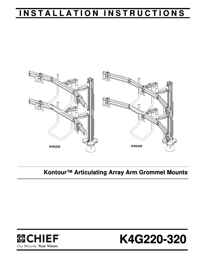 Page n°1 - Manuel utilisateur Chief K4G320B