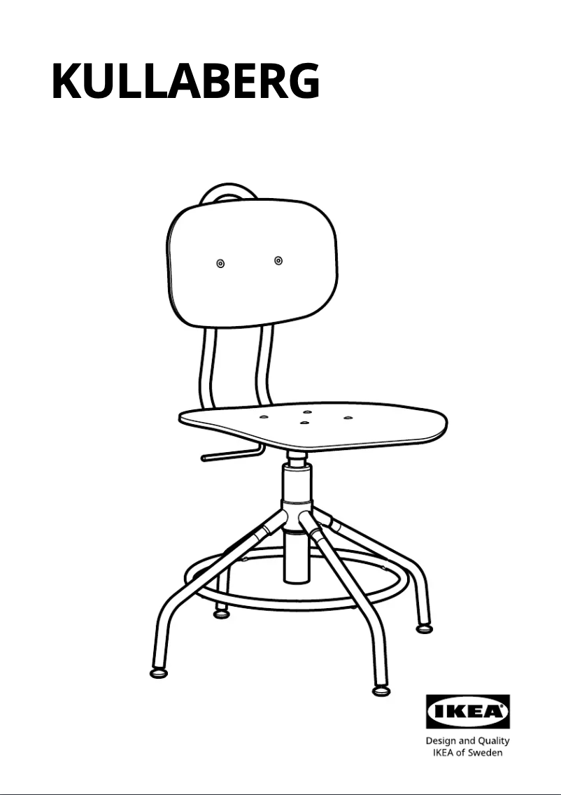 Page 1 de la notice Manuel utilisateur Ikea KULLABERG 703.255.19