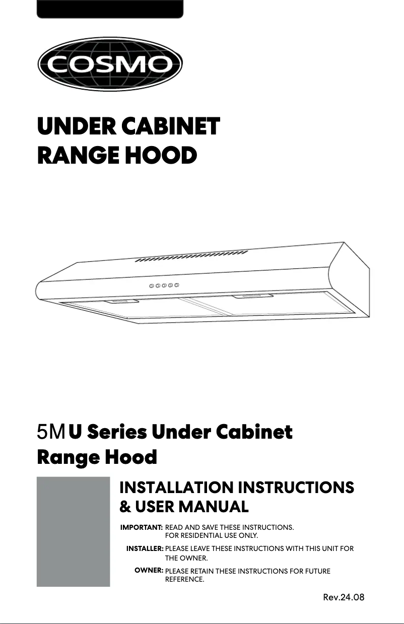 Page 1 de la notice Manuel utilisateur Cosmo COS-5MU30-BK
