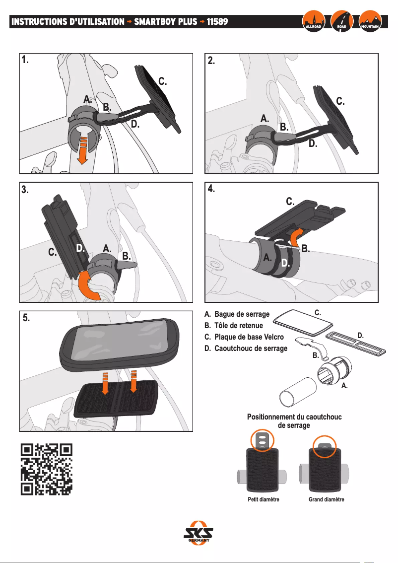 Page 1 de la notice Manuel utilisateur SKS Smartboy Plus