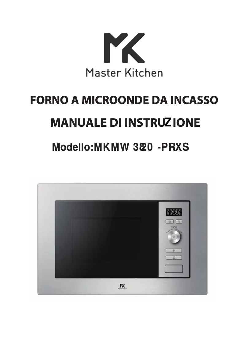 Page 1 de la notice Manuel utilisateur Master Kitchen MKMW 3820-PR XS