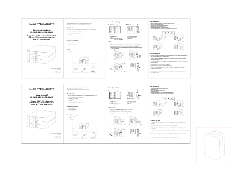 Image de la première page du manuel de l'appareil LC-ADA-525-3x35-SWAP