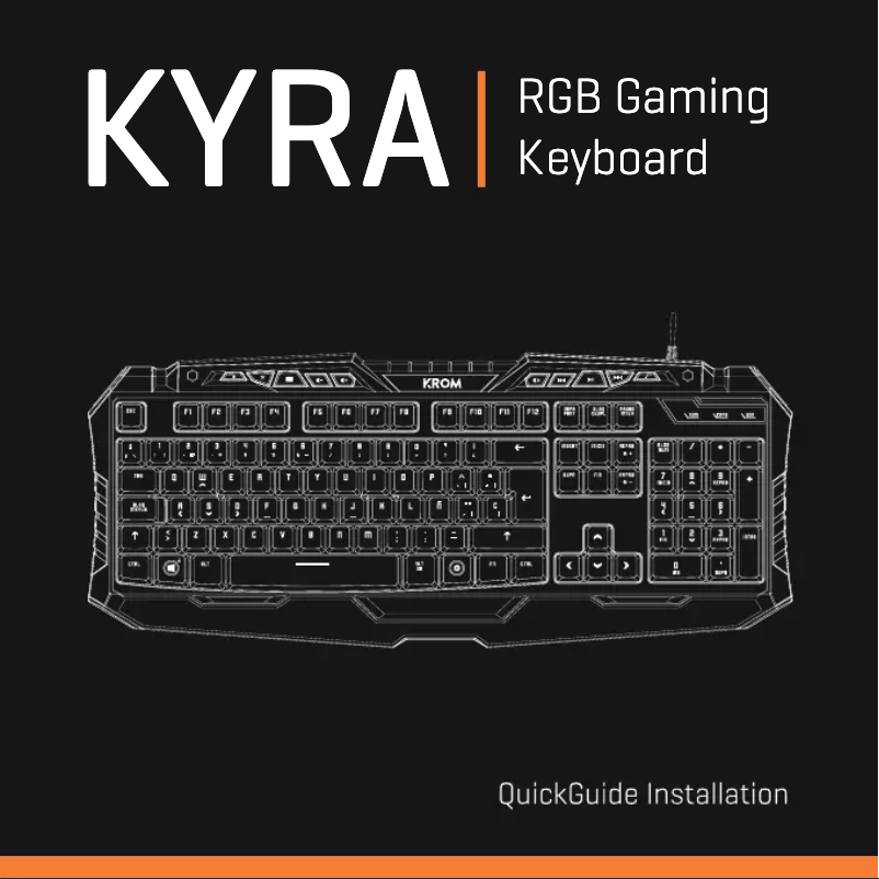 Page 1 de la notice Manuel utilisateur Krom Kyra