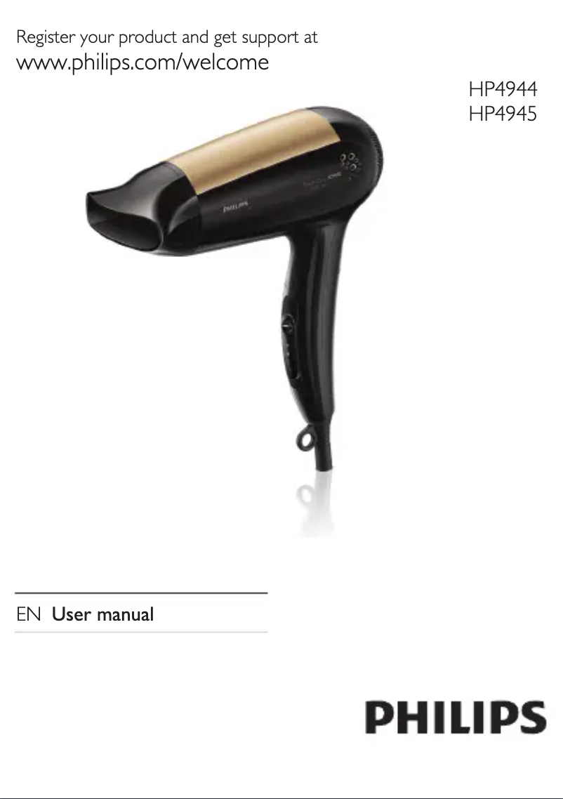 Image de la première page du manuel de l'appareil HP4944