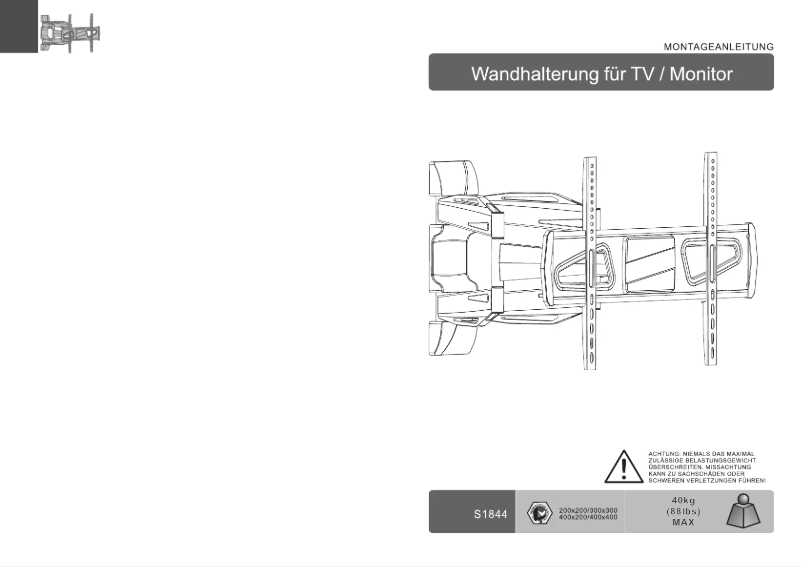 Page 1 de la notice Manuel utilisateur Ricoo S1844
