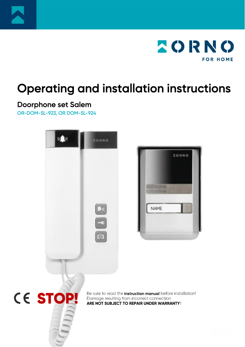 Página 1 del manual Manual de usuario ORNO OR-DOM-SL-924