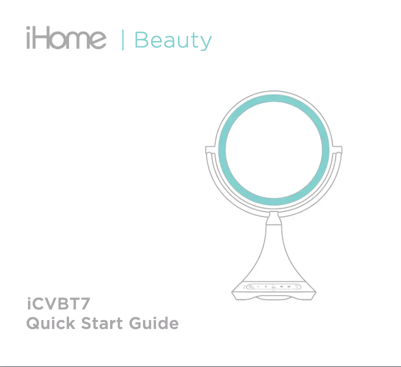 Page n°1 - Guide de démarrage rapide iHome iCVBT7