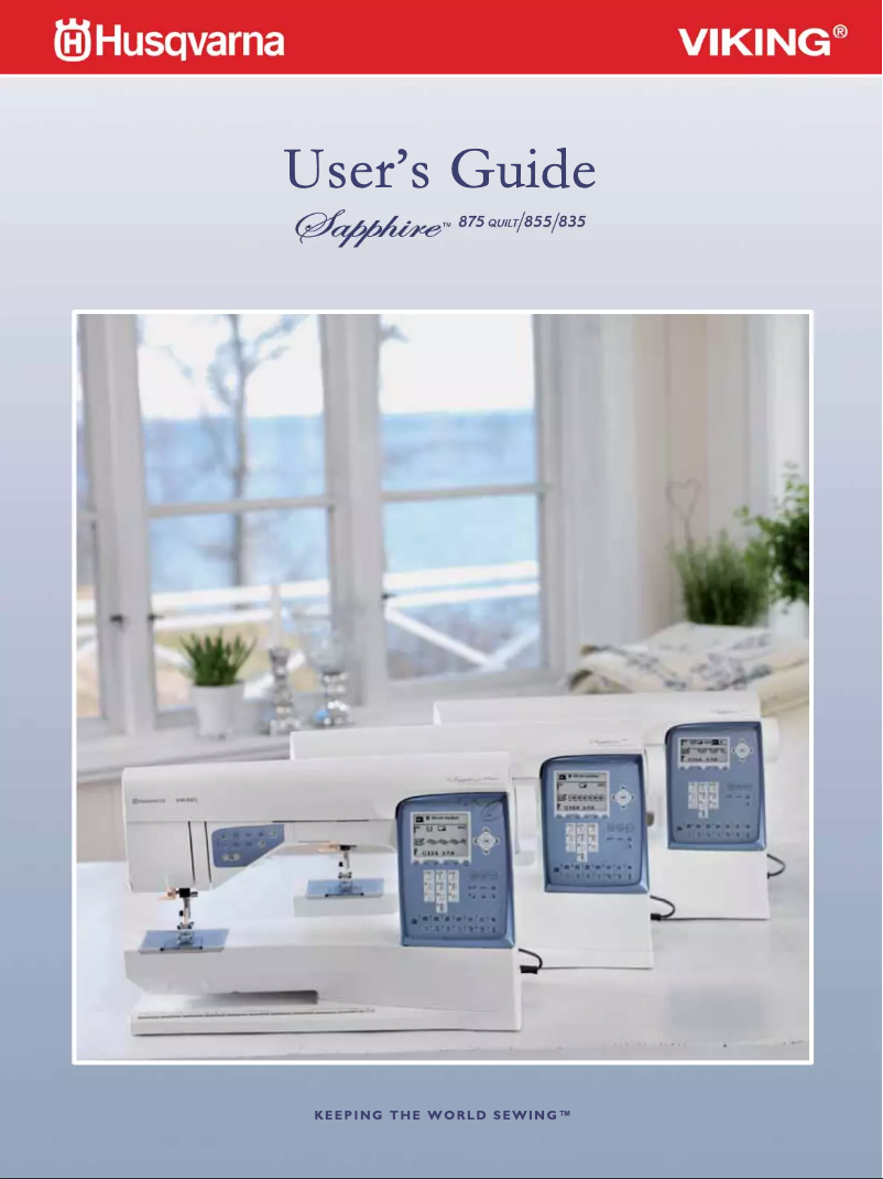 Image de la première page du manuel de l'appareil Sapphire 835