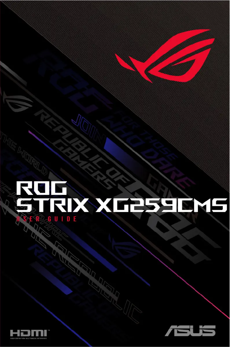 Page 1 de la notice Manuel utilisateur Asus ROG Strix XG259CMS