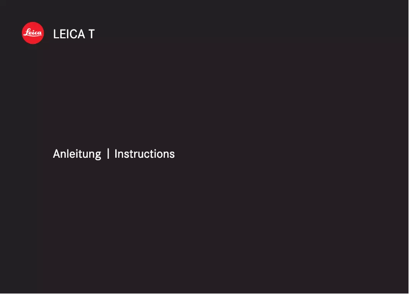 Image de la première page du manuel de l'appareil T (Typ 701)