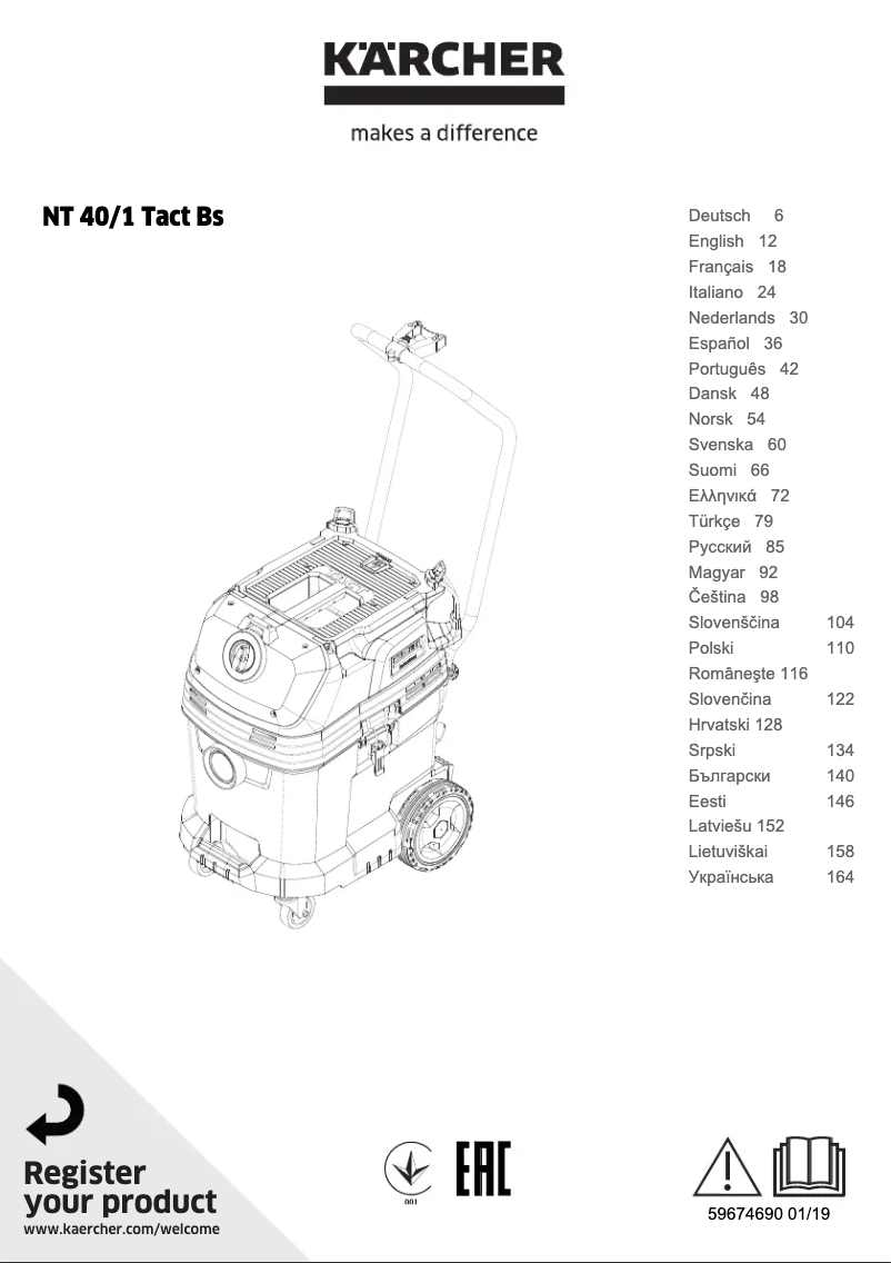 Image de la première page du manuel de l'appareil NT 40/1 Tact Bs