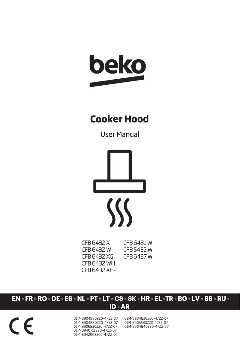 Page n°1 - Manuel utilisateur Beko CFB 6432 X