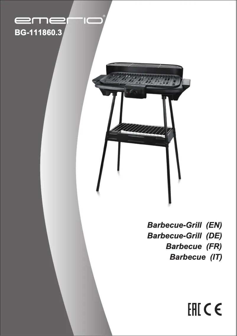 Page 1 de la notice Manuel utilisateur Emerio BG-111860.3