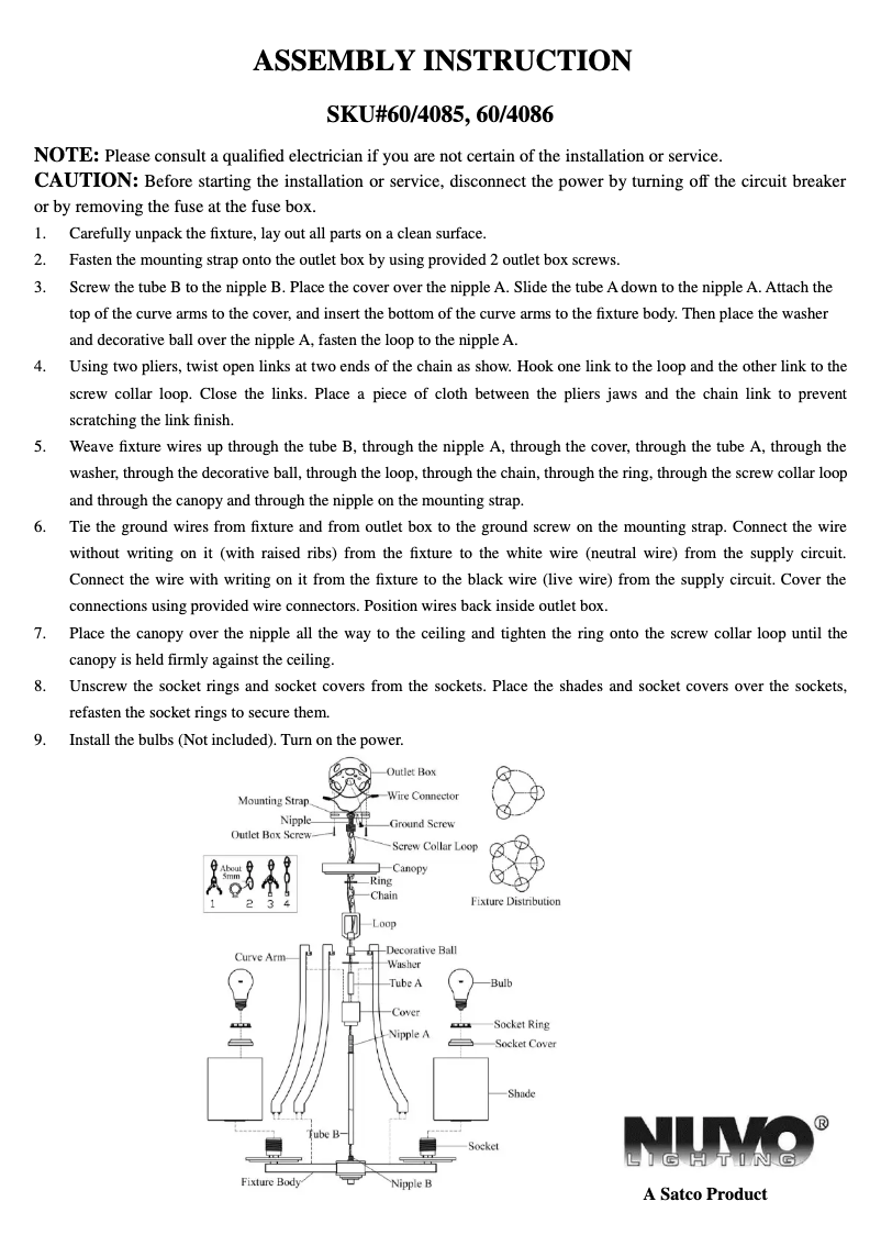 Page 1 de la notice Manuel utilisateur NUVO Bento 60/4085