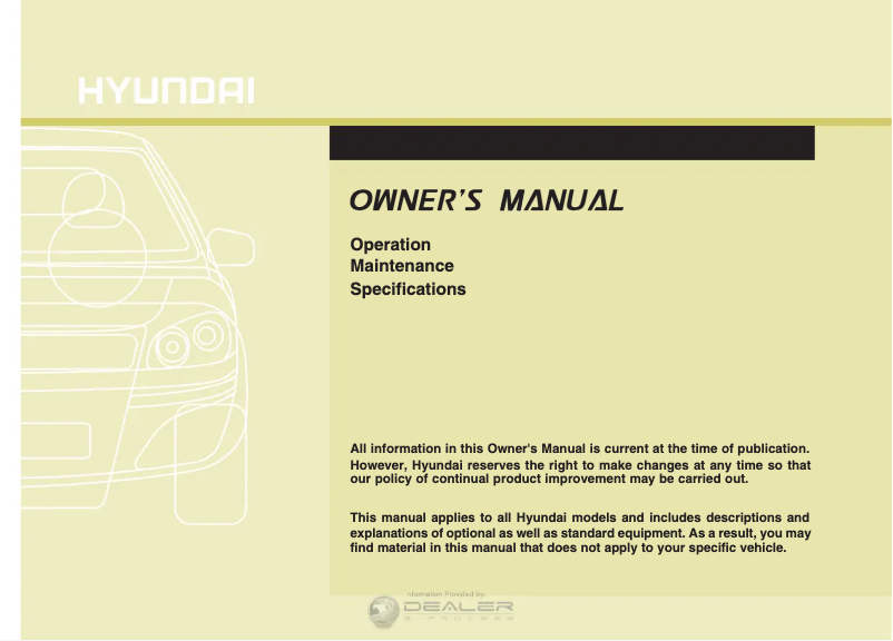 Page 1 de la notice Manuel utilisateur Hyundai Veloster Turbo (2013)
