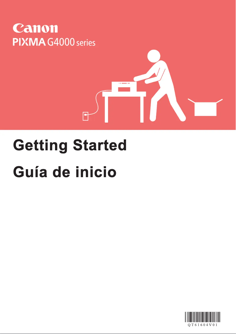 Image de la première page du manuel de l'appareil Pixma G4200