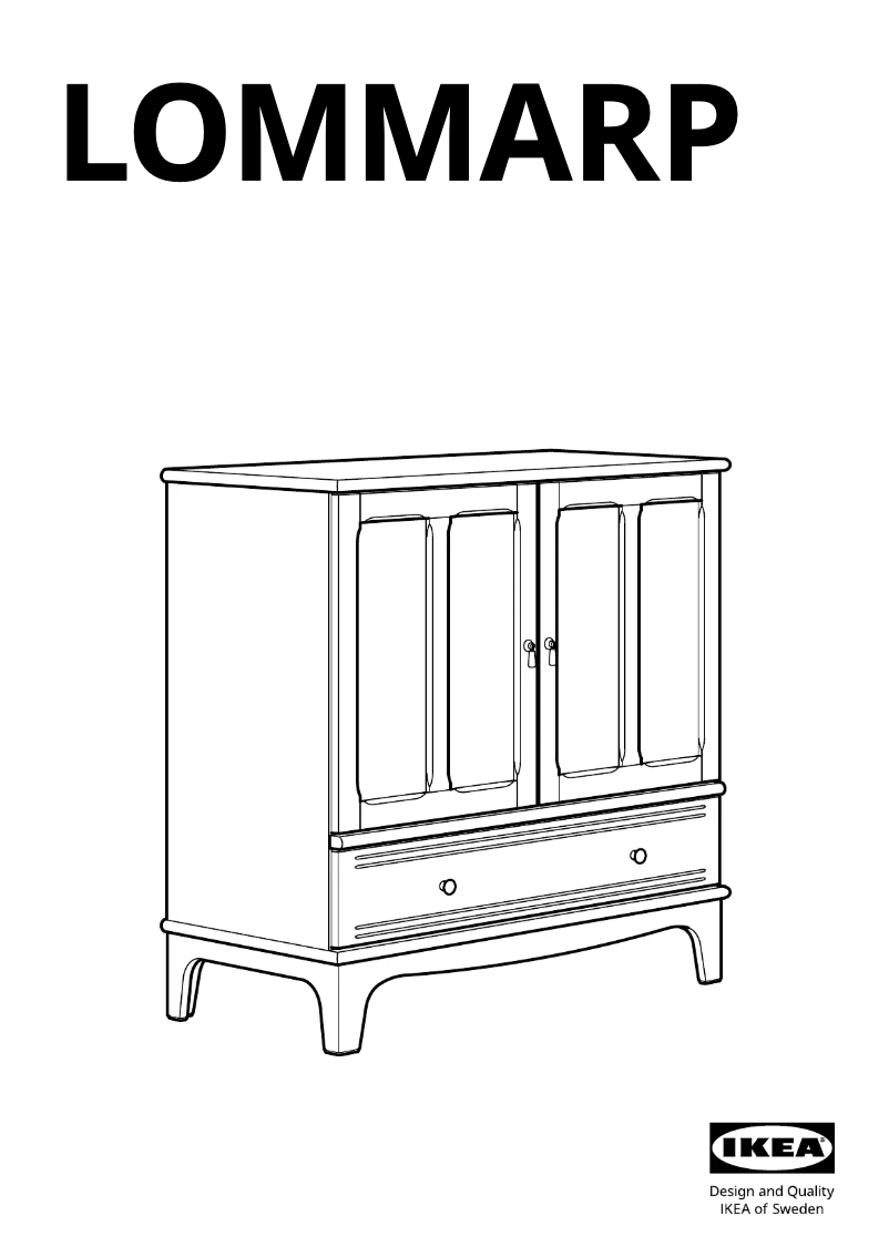 Page 1 de la notice Manuel utilisateur Ikea LOMMARP 104.369.97