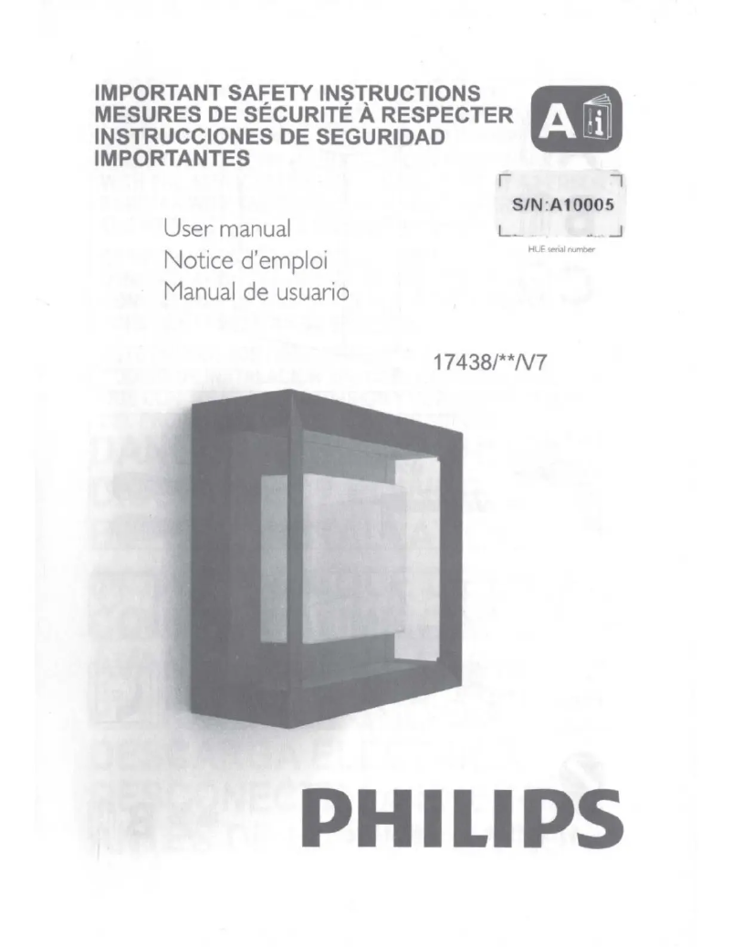 Página 1 del manual Manual de usuario Philips Econic White and Color Ambiance