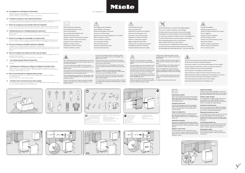 Page 1 de la notice Instructions / montage Miele G 5150 SCVi Active