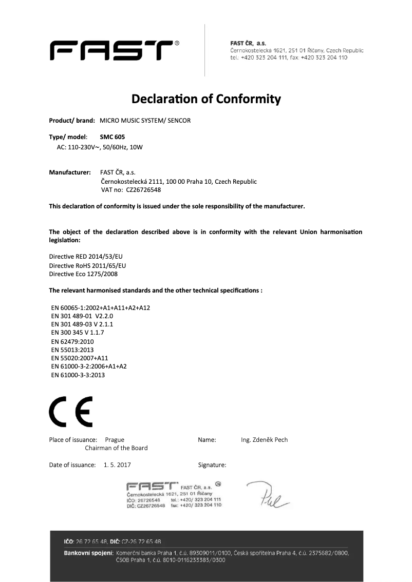 Image de la première page du manuel de l'appareil SMC 605