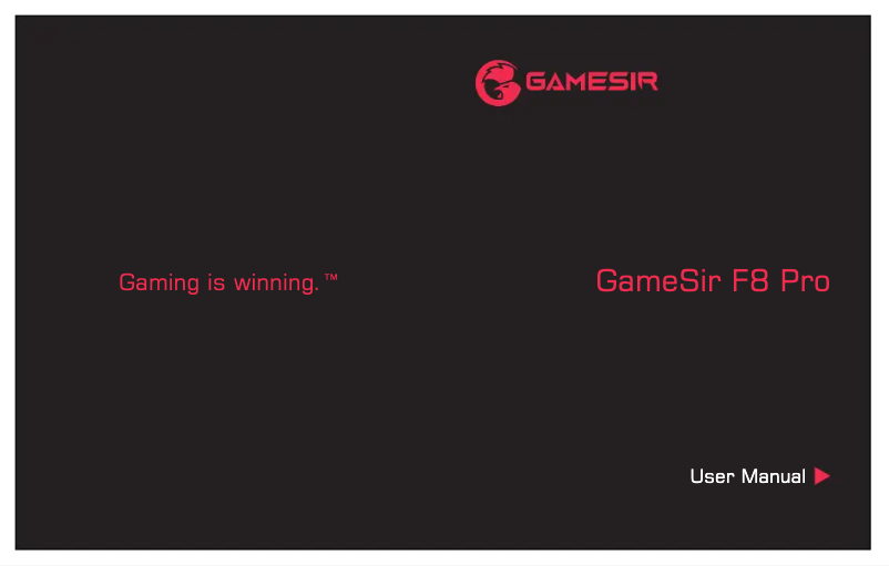 Image de la première page du manuel de l'appareil F8 Pro