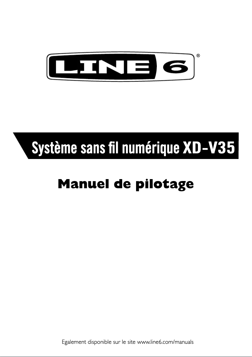 Page 1 de la notice Manuel utilisateur Line 6 XD-V35