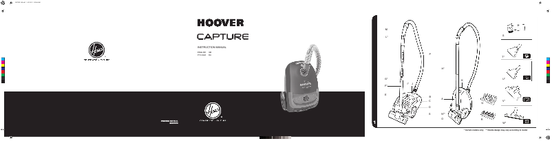 Page 1 de la notice Manuel utilisateur Hoover Capture TCP2120 019
