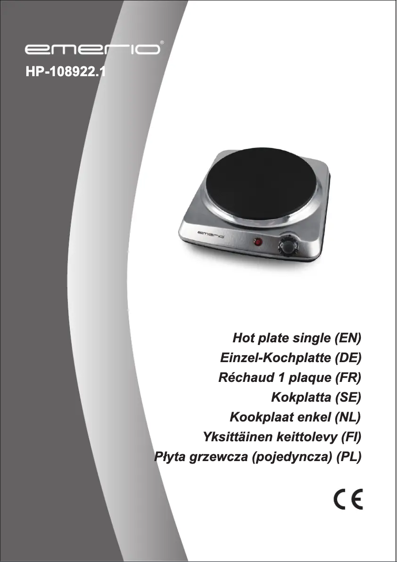 Page n°1 - Manuel utilisateur Emerio HP-108922.1