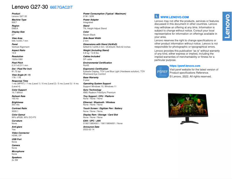 Image de la première page du manuel de l'appareil G27-30