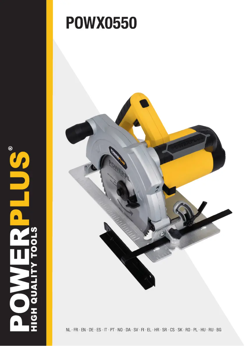 Page 1 de la notice Manuel utilisateur PowerPlus POWX0550