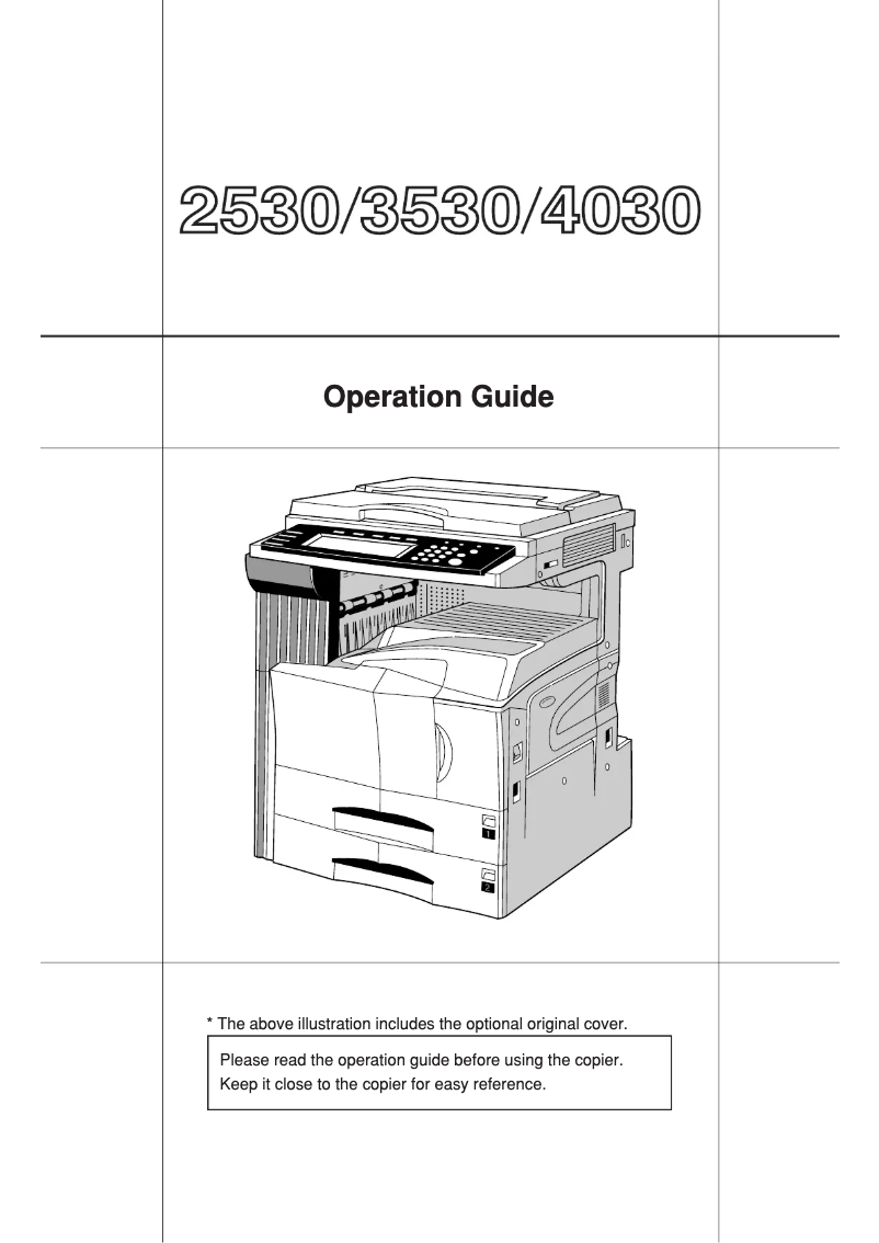 Imagen de la primera página del manual del dispositivo KM-2530