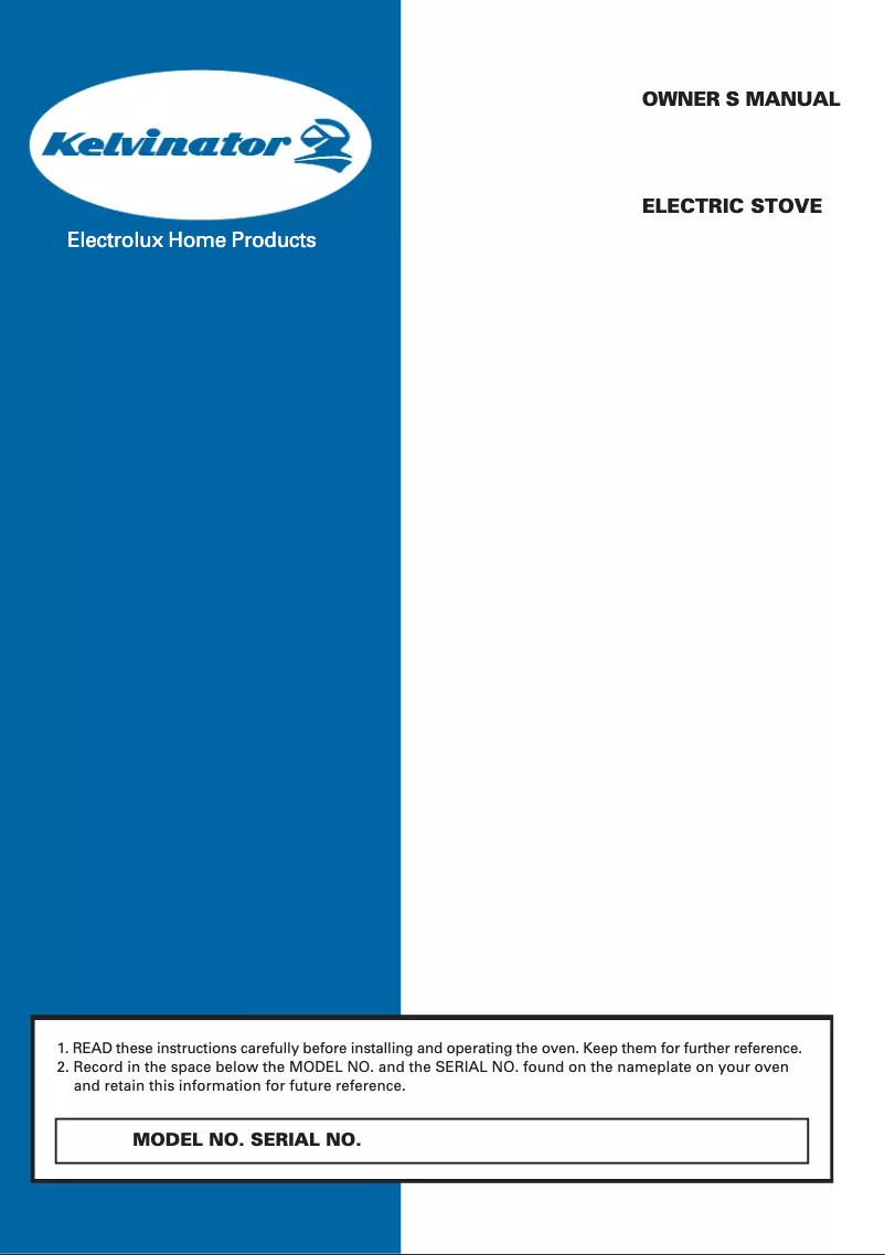 Page n°1 - Manuel utilisateur Kelvinator KC60WB