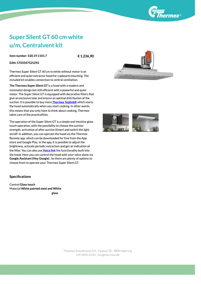 Page n°1 - Fiche technique Thermex Super Silent GT