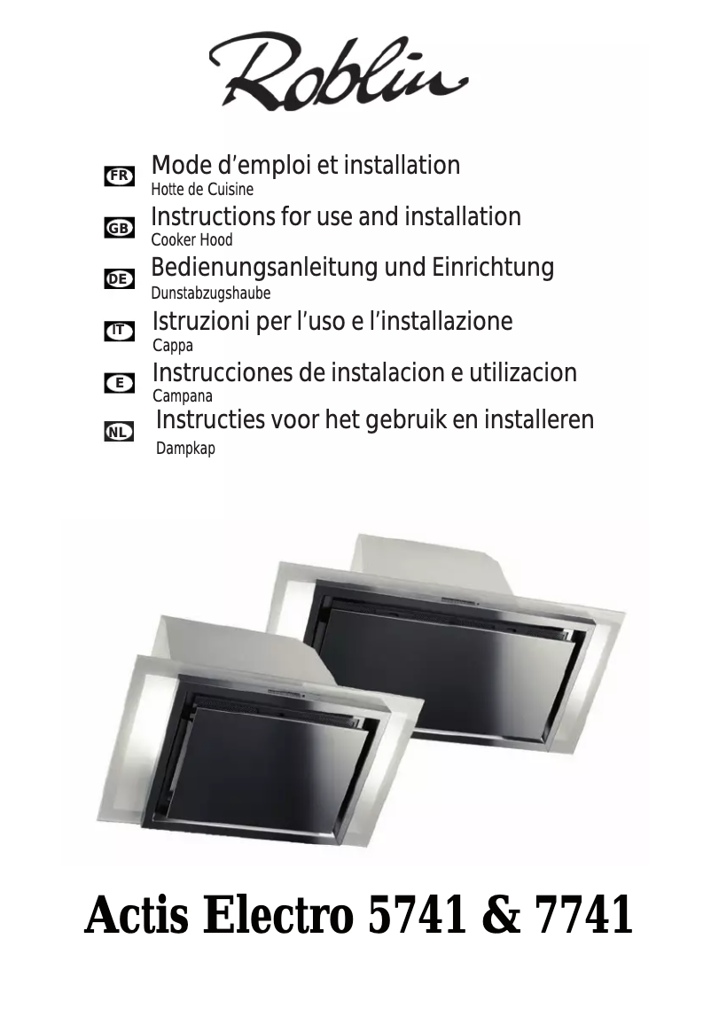Página 1 del manual Manual de usuario Roblin Actis/2 Pro 7741 Electro