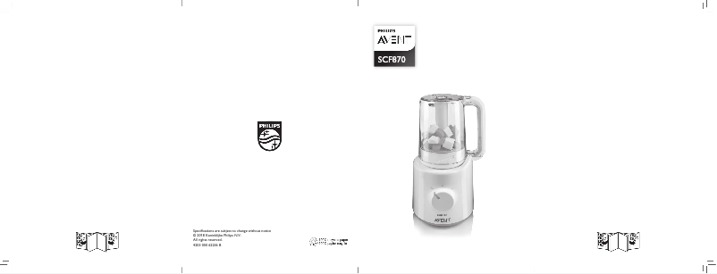 Page n°1 - Manuel utilisateur Philips Avent SCF870