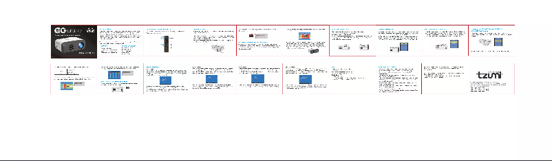 Page n°1 - Manuel utilisateur Tzumi GOCinema