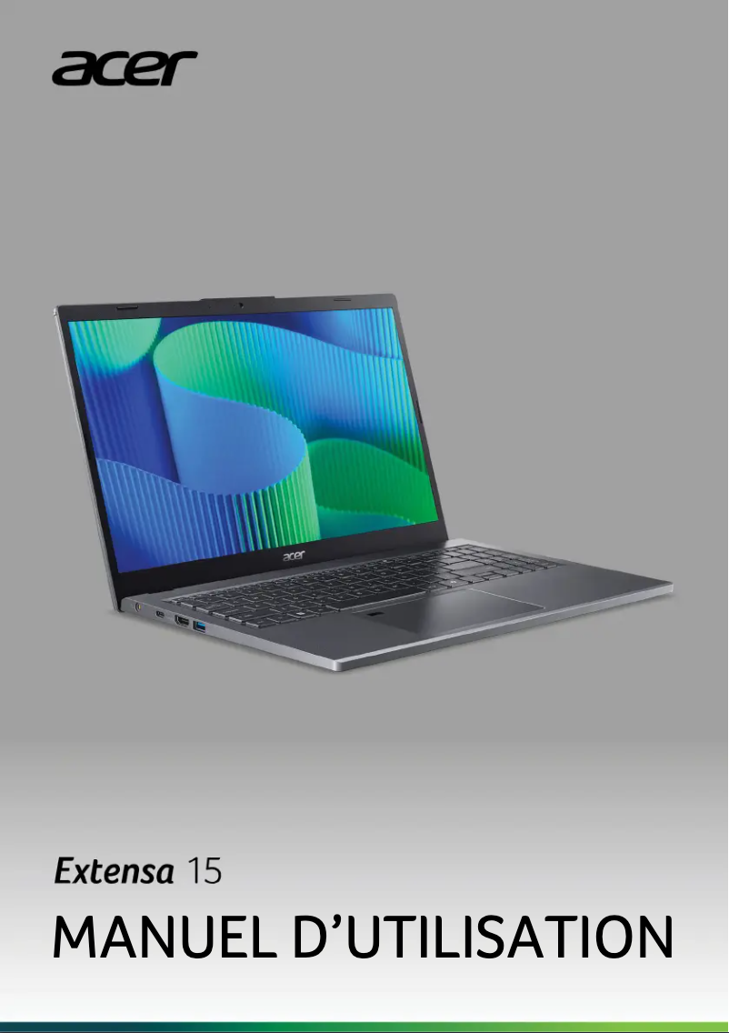 Page n°1 - Manuel utilisateur Acer Extensa 15