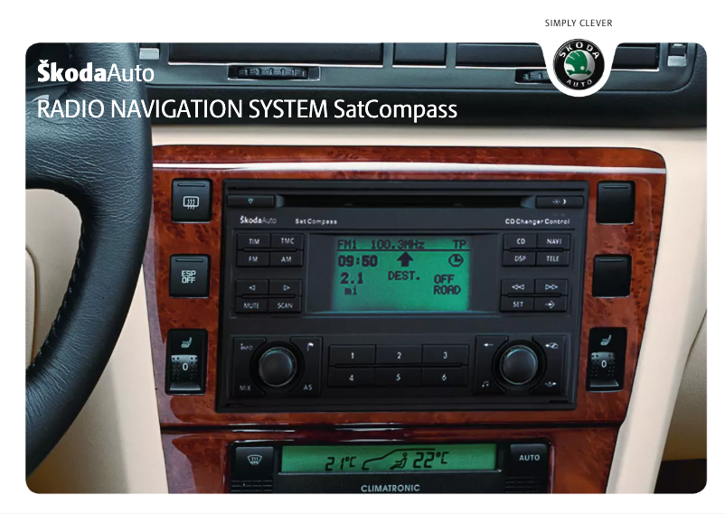 Page 1 de la notice Manuel utilisateur Skoda Fabia SatCompass