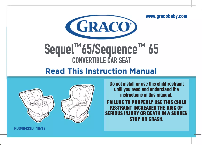 Page 1 de la notice Manuel utilisateur Graco Sequence 65