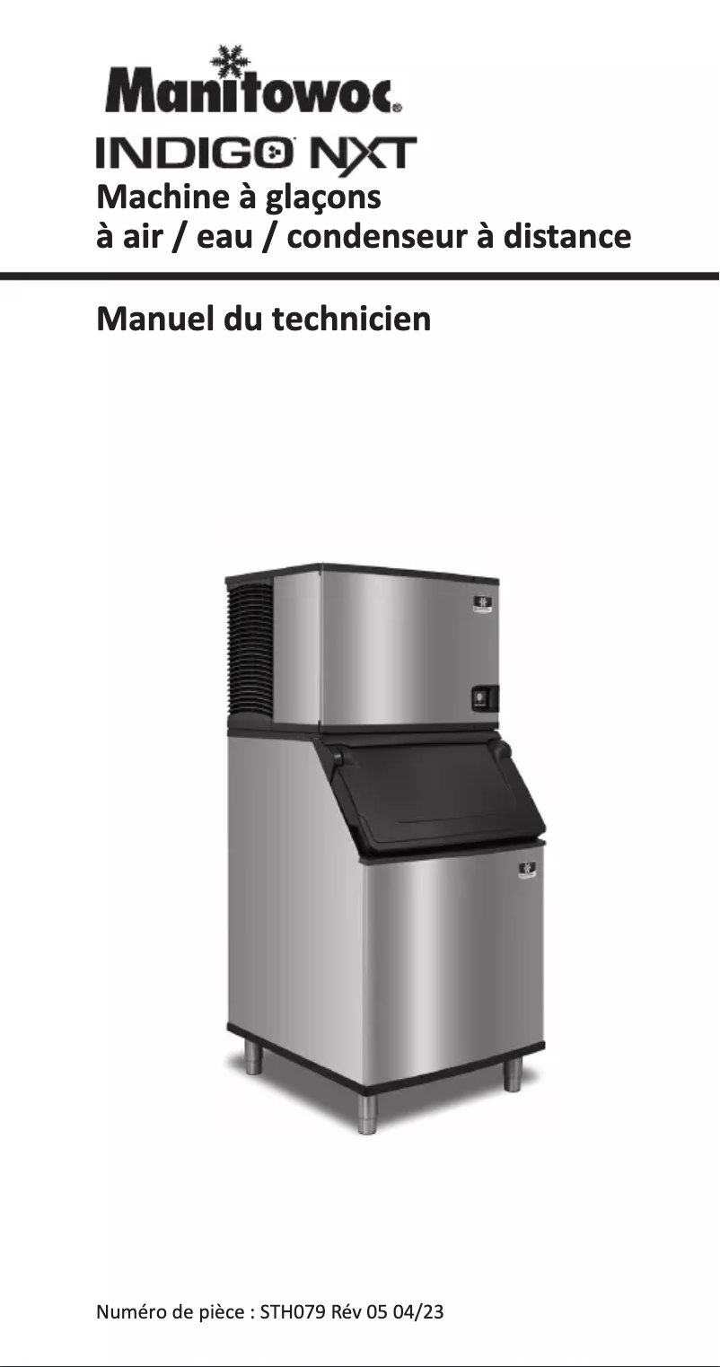 Image de la première page du manuel de l'appareil Indigo NXT Series iF0500N