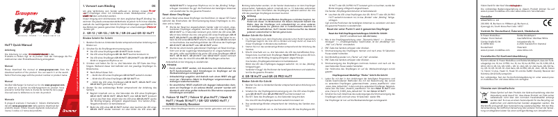 Page 1 de la notice Manuel utilisateur Graupner GR-12L