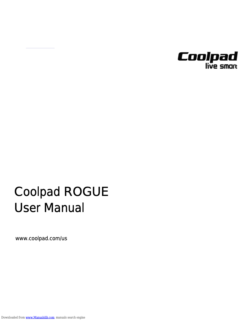 Page n°1 - Manuel utilisateur Coolpad Rogue