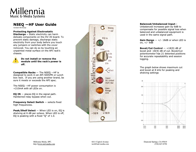 Image de la première page du manuel de l'appareil NSEQ-HF