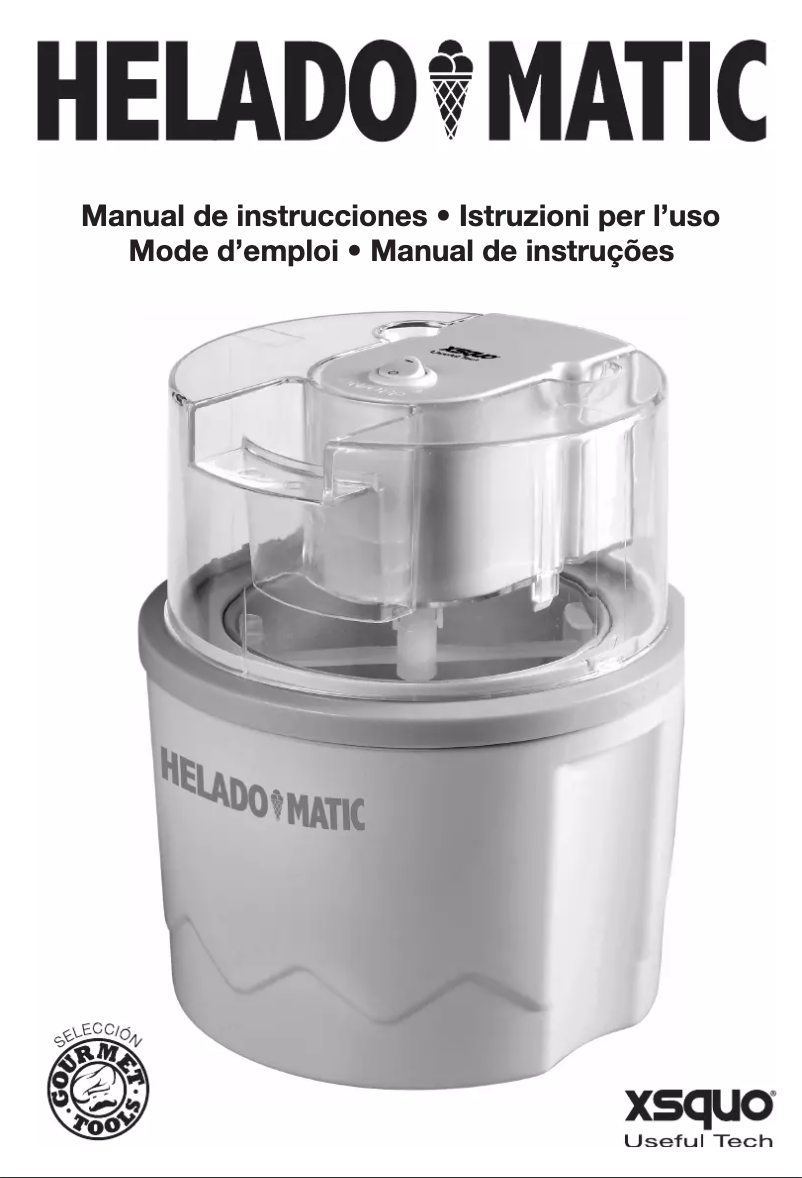 Image de la première page du manuel de l'appareil HeladoMatic LX-1015M