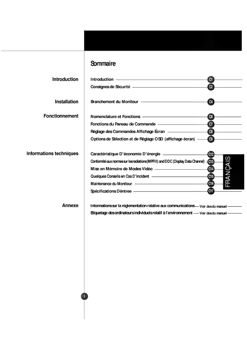 Image de la première page du manuel de l'appareil CB775C