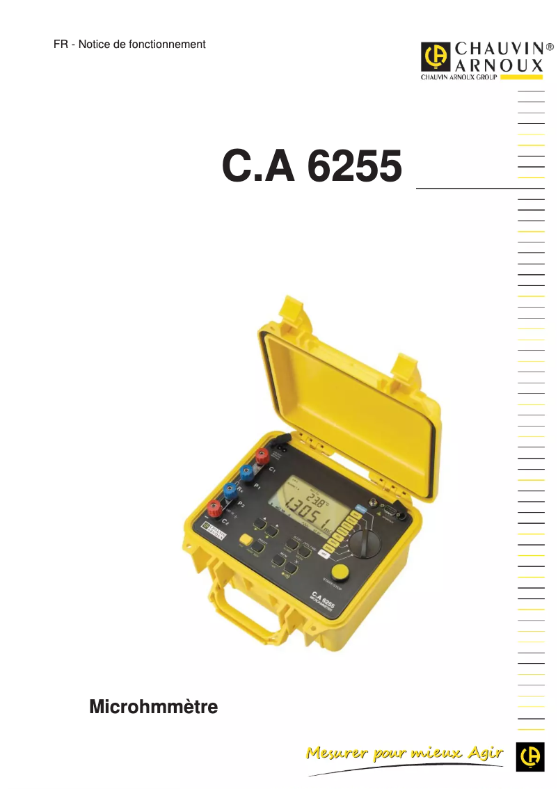 First page image of the manual for C.A 6255