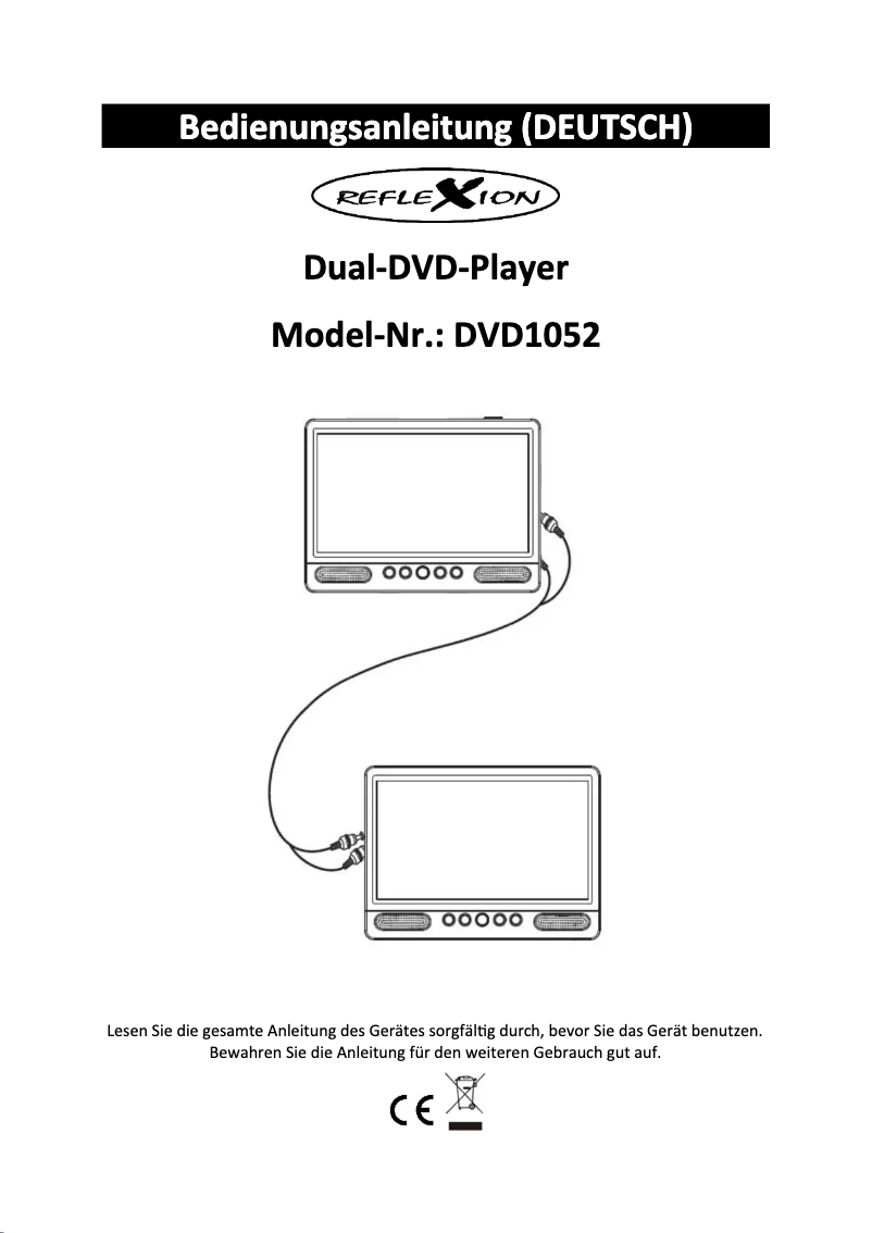 Page 1 de la notice Manuel utilisateur Reflexion DVD1052