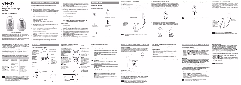 Page 1 de la notice Manuel utilisateur Vtech Safe & Sound BM2100