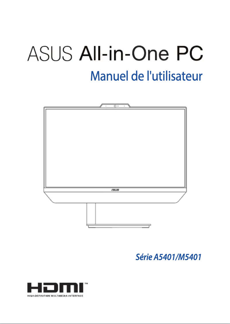Page 1 de la notice Manuel utilisateur Asus Zen AiO F5401